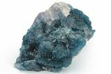 Blue, Cubic/Octahedral Fluorite Encrusted Quartz - Inner Mongolia #224792-1